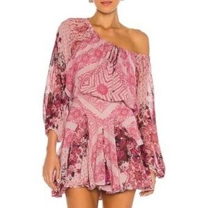 FREE PEOPLE × Seven Wonders Mini Dress in Dusty Rose